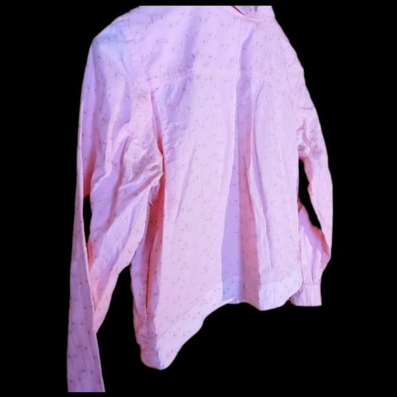 Floral Eyelet BLAIR Soft Denim Jacket, Peach Jean Jacket, Vintage, 80s - Picture 6 of 6